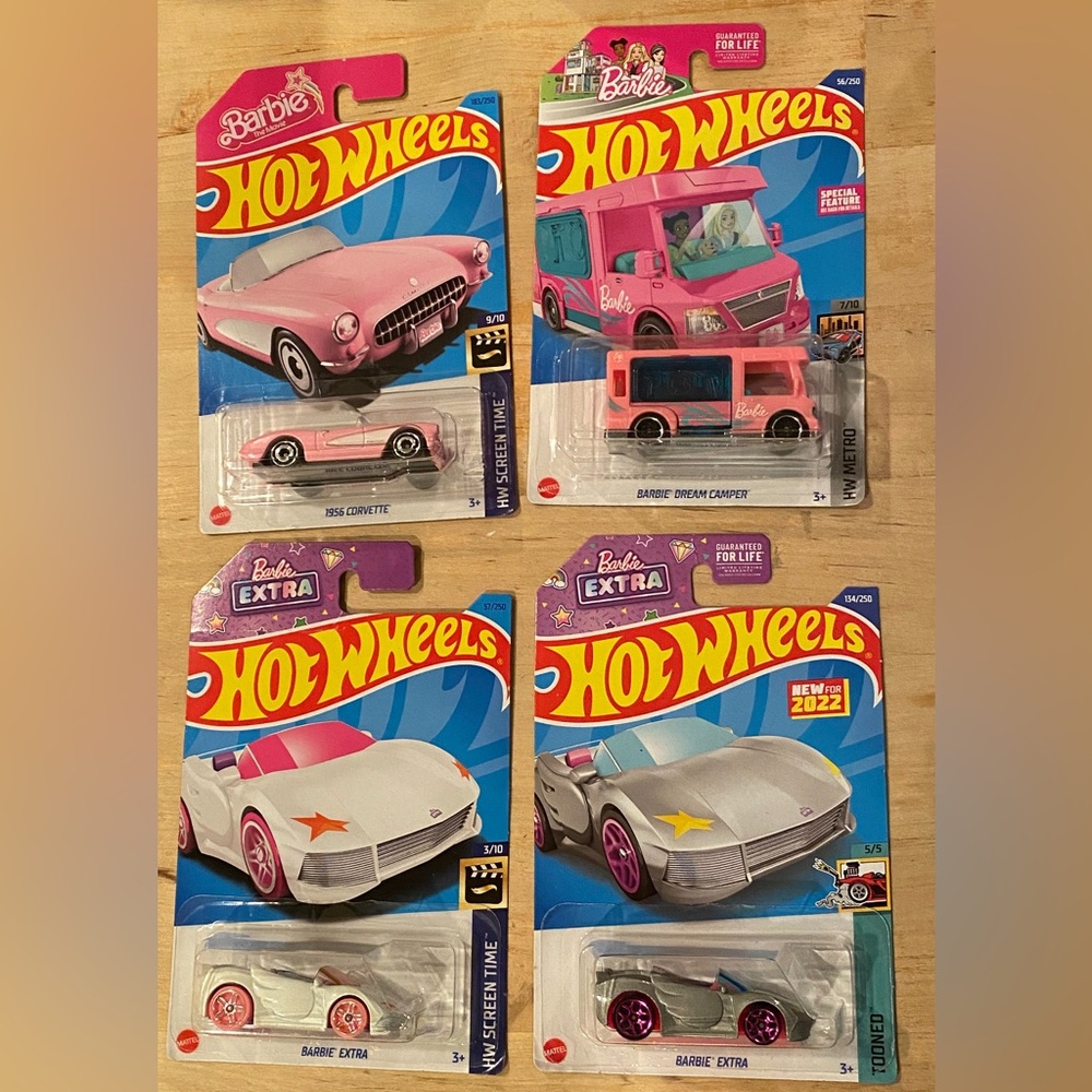 Hot wheels Barbie cars lot